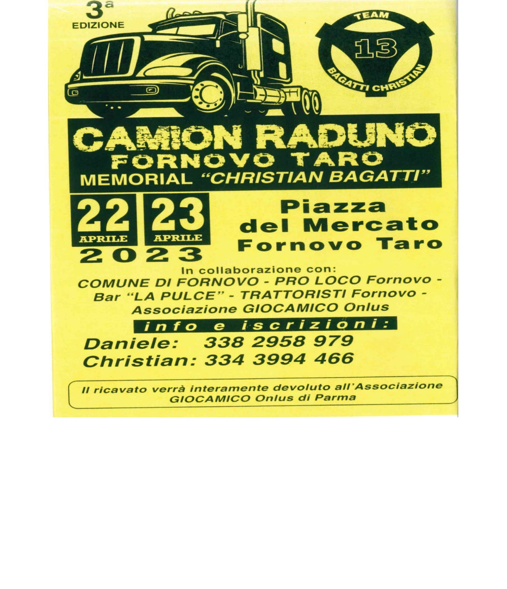 CAMION RADUNO 22 23 APRILE Comune di Fornovo di Taro